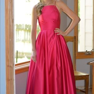 Pink prom dress
